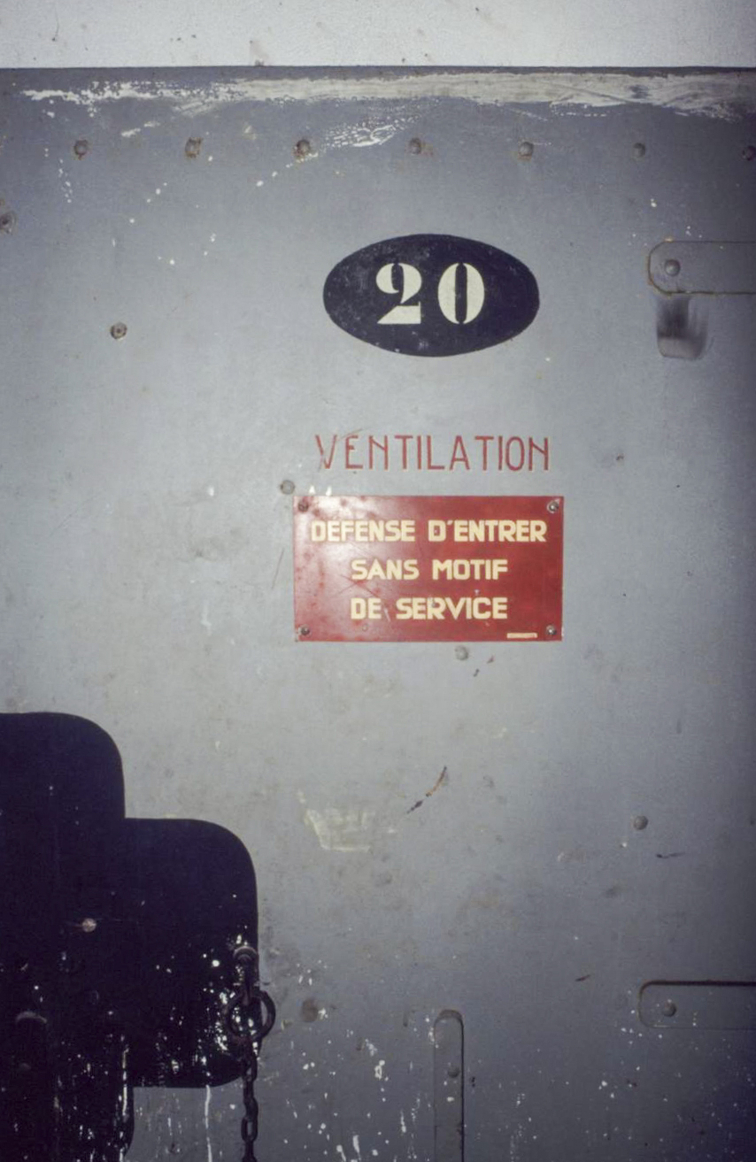 Ligne Maginot - CROUPE DU RESERVOIR - (Abri actif) - Salle des filtres
Visite en 1991 avec Génie de Nice