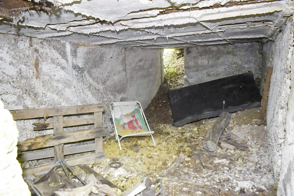 Ligne Maginot - BLODELSHEIM OUEST 4 - (Abri) - Intérieur vue vers l'entrée nord