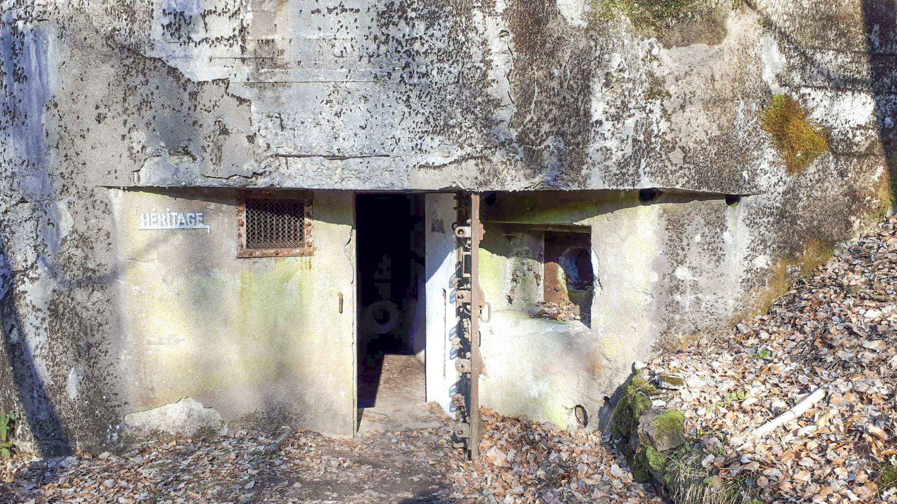 Ligne Maginot - GUNSTHAL FERME EST - (Blockhaus pour arme infanterie) - L'entrée