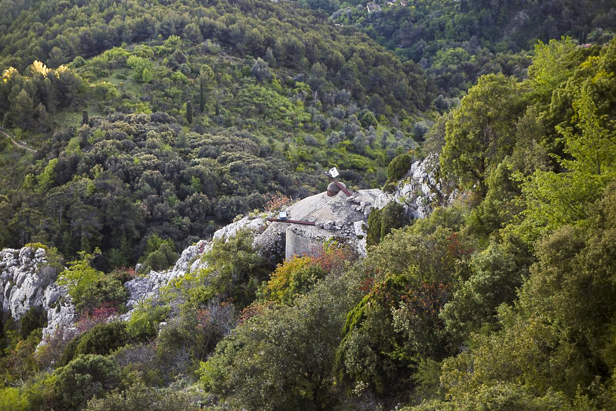 Ligne Maginot - SAINTE AGNES (SAG) - EO9 - (Ouvrage d'artillerie) - Bloc 4
Vu depuis le château qui domine le village de Sainte Agnès.