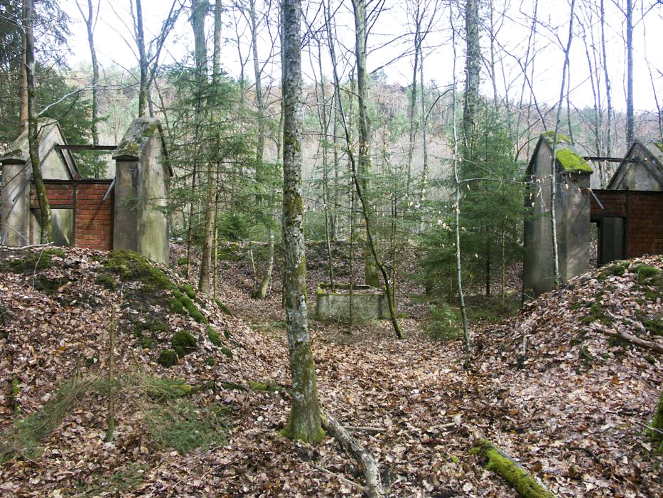 Ligne Maginot - BAERENTHAL (Dépôt de Munitions) - Destinées au stockage des produits fortement détonants, ces niches de faible capacité sont séparées les unes des autres pour limiter les risques en cas d'incendie ou d'explosion - Pascal LAMBERT