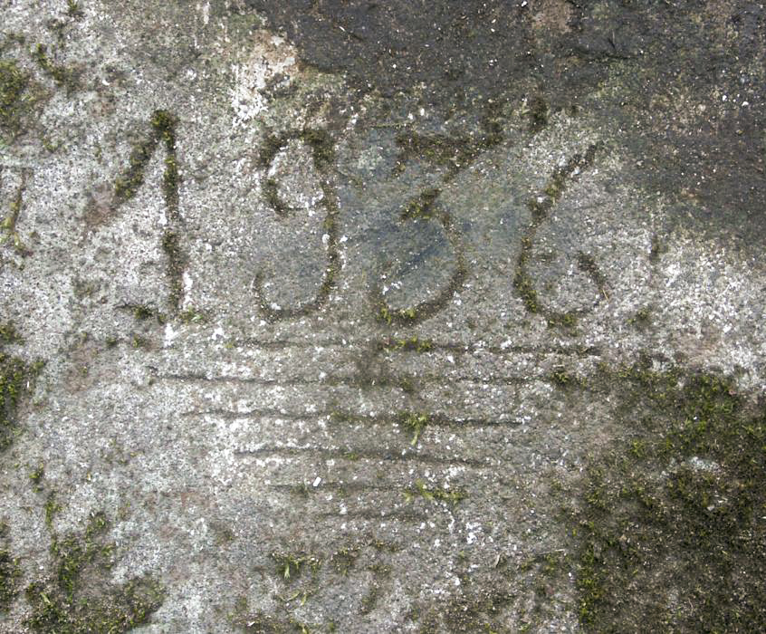 Ligne Maginot - DACHSECK 1 (Blockhaus pour canon) - Cartouche datant la construction du blockhaus initial - Pascal LAMBERT