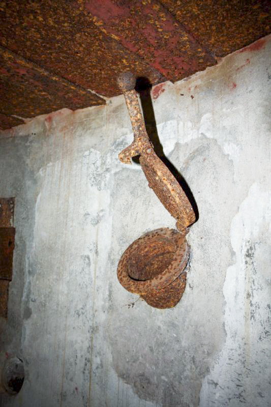 Ligne Maginot - bloc FM Nord - détail sur goulotte lance grenade - Détail sur goulotte lance grenade