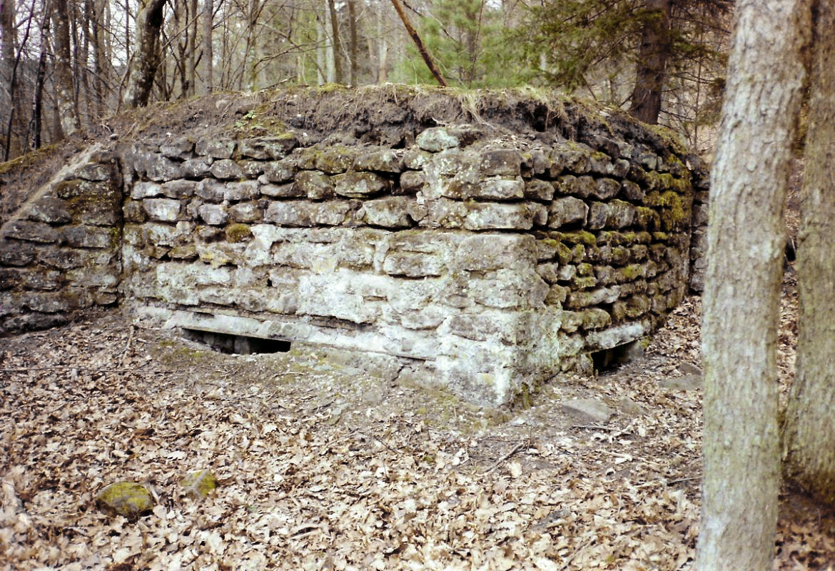 Ligne Maginot - GLASBRONN 1 - (Blockhaus pour arme infanterie) - Le blockhaus Glasbronn 1 en 1991 - Alain Perouffe