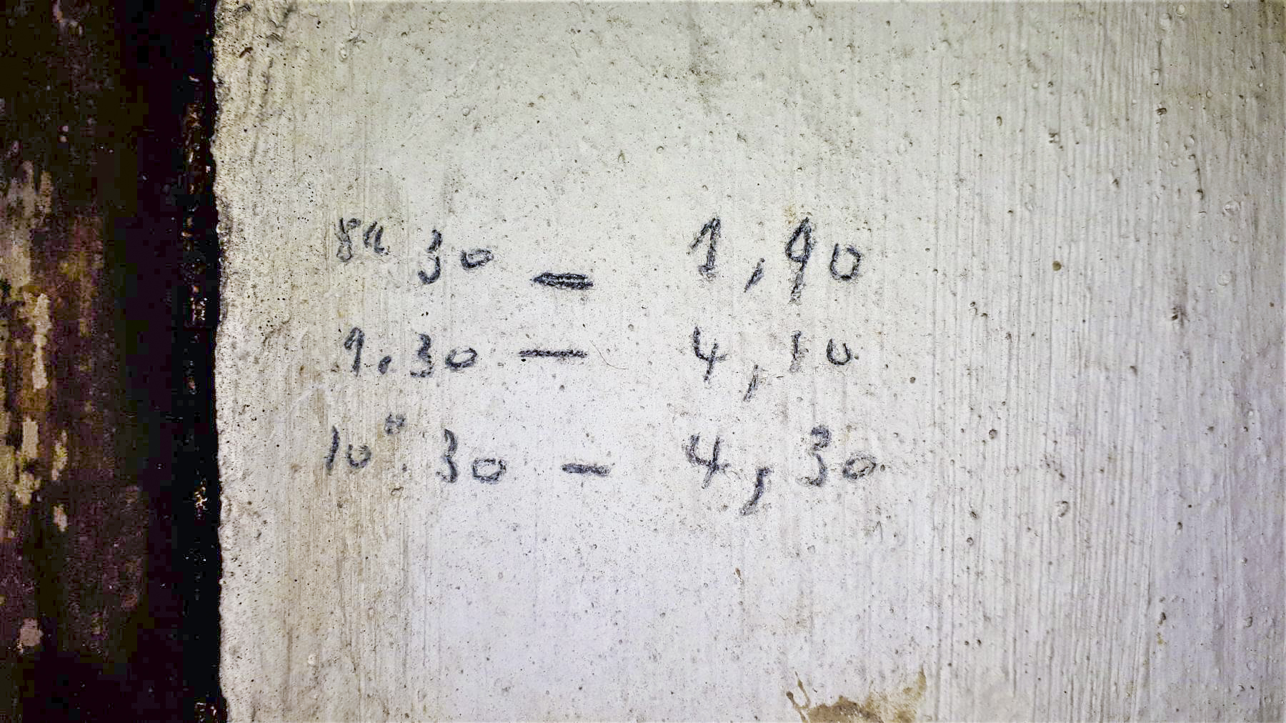 Ligne Maginot - HOFFEN - (Abri) - Puits
Relevé de niveau à différentes plages horaires