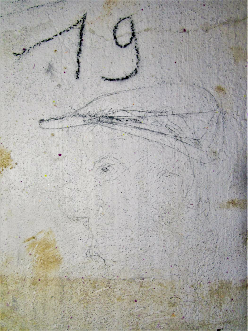 Ligne Maginot - HOFFEN - (Abri) - Chambre de troupe n°19
Graffiti à l'entrée