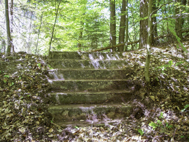 Ligne Maginot - Dépôt de munitions de NEUNHOFFEN - Escalier d'accès à un autre bâtiment