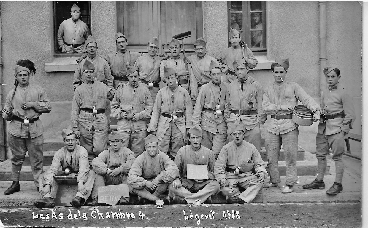 Ligne Maginot - 153° RIF au camp du Légeret - Appelés du 153° RIF en tenue de travail... 649 au jus !