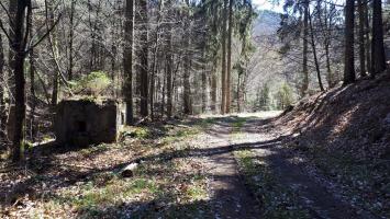 Ligne Maginot - FM34 - NONNENHARDT CENTRE 1 - (Blockhaus pour arme infanterie) - Le blockhaus barrant la vallée du Soultzbach