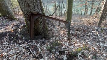 Ligne Maginot - GUNSTHAL FERME EST - (Blockhaus pour arme infanterie) - Portail de la clôture limitant le terrain en temps de paix autour de la casemate