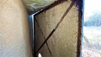 Ligne Maginot - GUNSTHAL FERME OUEST - (Blockhaus pour arme infanterie) - Le panneau de camouflage encore en place