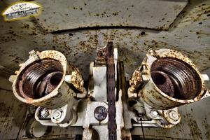 Ligne Maginot - FOUR A CHAUX - FAC - (Ouvrage d'artillerie) - Bloc 2
L'arrière des tubes de la tourelle de 75