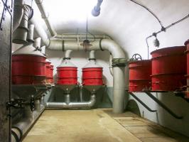 Ligne Maginot - FOUR A CHAUX - FAC - (Ouvrage d'artillerie) - Salle de neutralisation destinée au filtrage de l'air en cas d'attaque au gaz