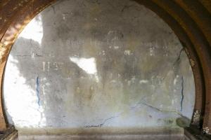 Ligne Maginot - BOIS de CALVERT (PC) - Au fond d'une alvéole une inscription sans doute d'époque, malheureusement peu lisible
