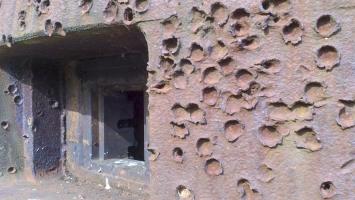Ligne Maginot - HACKENBERG - A19 - (Ouvrage d'artillerie) - Entrée des hommes
Une des deux cloches GFM 