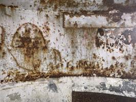 Ligne Maginot - HUTTINGUE - (Ouvrage d'infanterie) - Graffitis dans la coupole Ouest