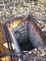 Ligne Maginot - 12T - (Chambre de coupure) - Puits d'accès et échelle