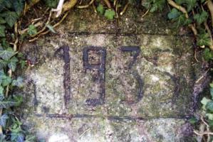 Ligne Maginot - FM127 - PETIT MUEHLBERG Nord (Blockhaus pour arme infanterie) - Cartouche au dessus du créneau