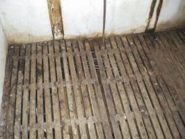 Ligne Maginot - G2 - (Chambre de coupure) - Le plancher sous lequel circulent les câbles téléphoniques. Cette disposition est à priori spécifique aux chambres construites par la DTF de Strasbourg