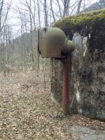 Ligne Maginot - GRUNENTHAL - C59 - (Casemate d'infanterie - Double) - Le support blindé pour projecteur