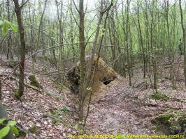 Ligne Maginot - HIRTENMATT 3 (Blockhaus pour arme infanterie) - Le blockhaus en 2013, encore en partie discernable