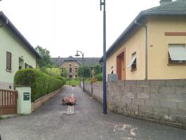 Ligne Maginot - LANGENSOULTZBACH - (Camp de sureté) - Bâtiment principal du casernement en 2014, Il sert actuellement comme bâtiment de manœuvres pompiers et a failli être détruit en 2014