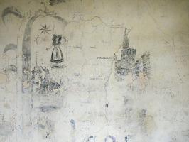 Ligne Maginot - LANGENSOULTZBACH - (Camp de sureté) - Bâtiment B
Salle 5
Peinture murale du casernement