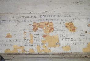 Ligne Maginot - LANGENSOULTZBACH - (Camp de sureté) - Peinture murale du casernement