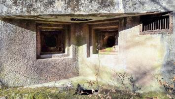 Ligne Maginot - NONNENHARDT N°3 - (Blockhaus pour arme infanterie) - Créneaux FM de façade et prise d'air