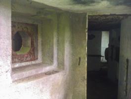 Ligne Maginot - NONNENHARDT N°3 - (Blockhaus pour arme infanterie) - L'entrée défendu par un créneau FM de la caponnière de façade