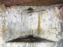 Ligne Maginot - LANGTHAL 1 - (Blockhaus pour arme infanterie) - Niche à lampe avec conduit d'évacuation des fumées