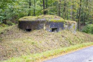 Ligne Maginot - LANGTHAL 2 - (Blockhaus pour arme infanterie) - Vue sur les deux créneaux FM