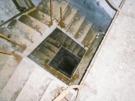 Ligne Maginot - LEMBACH - (Ouvrage d'infanterie) - Bloc 1
Étage inférieur
Escalier vers les galeries