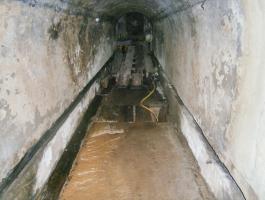 Ligne Maginot - LEMBACH - (Ouvrage d'infanterie) - Bloc d'entrée
Point le plus bas pour l'évacuation des eaux (puisard)