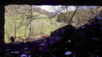 Ligne Maginot - C2 - SCHMELZBACH 2 - (Blockhaus pour canon) - Vue depuis le créneau antichar