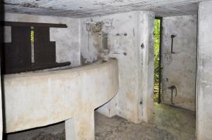 Ligne Maginot - L emplacement de la deuxieme mitrailleuse du coté de l entrée - L'emplacement de la deuxième mitrailleuse du coté de l'entrée