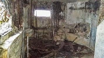 Ligne Maginot - DB15 - (Blockhaus pour canon) - Chambre de tir mitrailleuse, vue intérieure