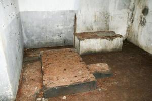 Ligne Maginot - WINDSTEIN - (Casemate d'infanterie - double) - Le socle ou était installé le groupe électrogène à moteur CLM 1PJ65 alimentant la casemate