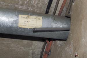 Ligne Maginot - NANCY- LAXOU - CENTRAL PROTéGé - (Central téléphonique isolé) - Étiquette logistique d'une des gaines de ventilation