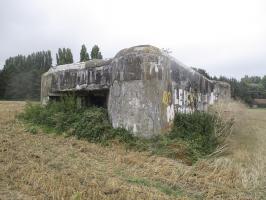 Ligne Maginot - A5 - PONT DE WATOU - (Blockhaus lourd type STG / STG-FCR - Double) - Vue prise dos au ruisseau Ey Becque
