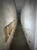 Ligne Maginot - BARRUNGSHOFF - BORNUNGSHOFF - X11 - (Abri) - Couloir arrière de la partie supérieure de l'abri avec les restes des tables et des bancs.