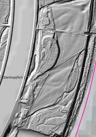 Ligne Maginot - OBERKOEPFLEIN 1 - (Abri) - Vue Lidar avec le dédale de boyaux.