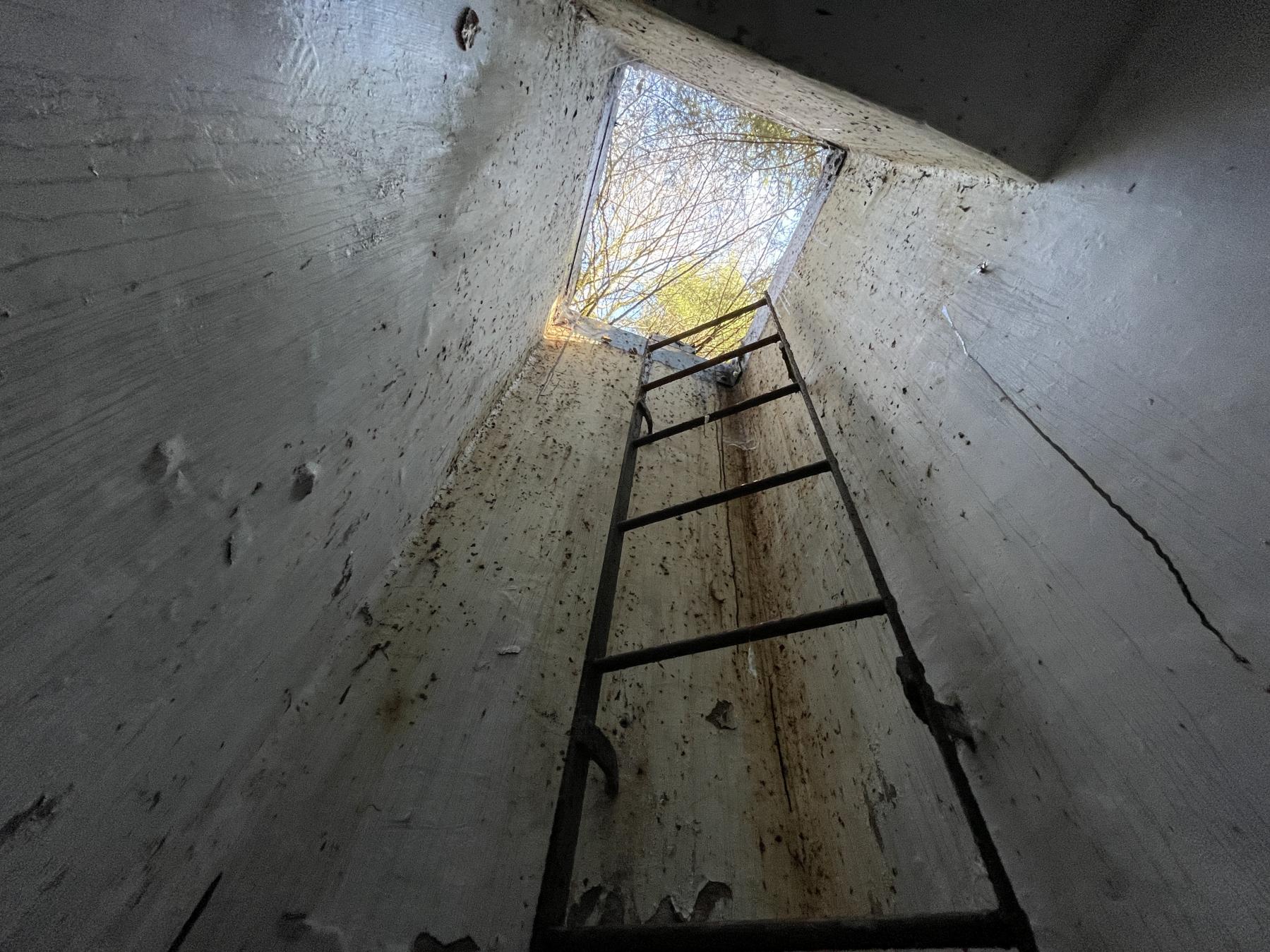 Ligne Maginot - C4 - (Chambre de coupure) - Puits d'accès avec son échelle
