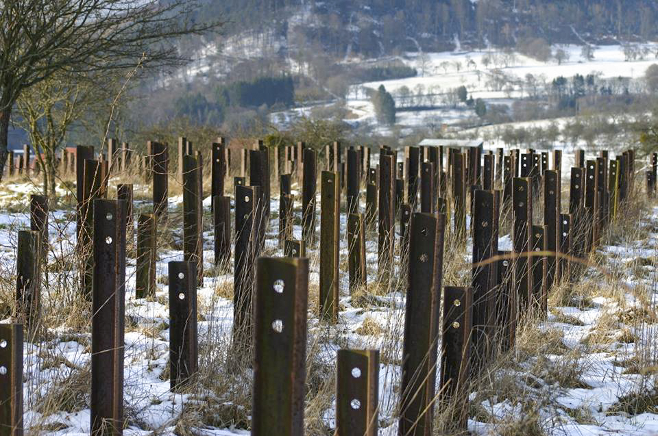 Ligne Maginot - FOUR A CHAUX - FAC - (Ouvrage d'artillerie) - Réseau de rails antichar