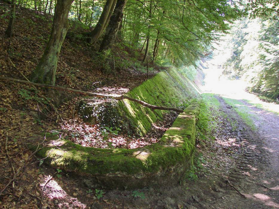 Ligne Maginot - HACKENBERG - A19 (Ouvrage d'artillerie) - Bloc 21
Départ du fossé antichar en direction du bloc 22. - Schnoupf