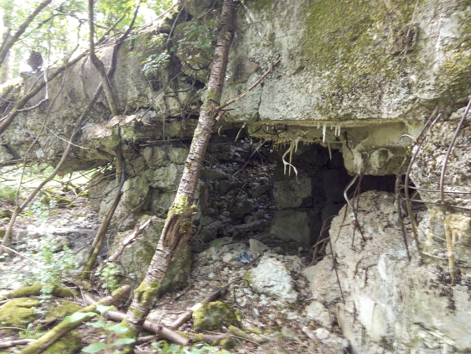 Ligne Maginot - CLAIRIERE - (Blockhaus pour arme infanterie) - Blockhaus entièrement éventré, il en reste plus grand chose - donceuh