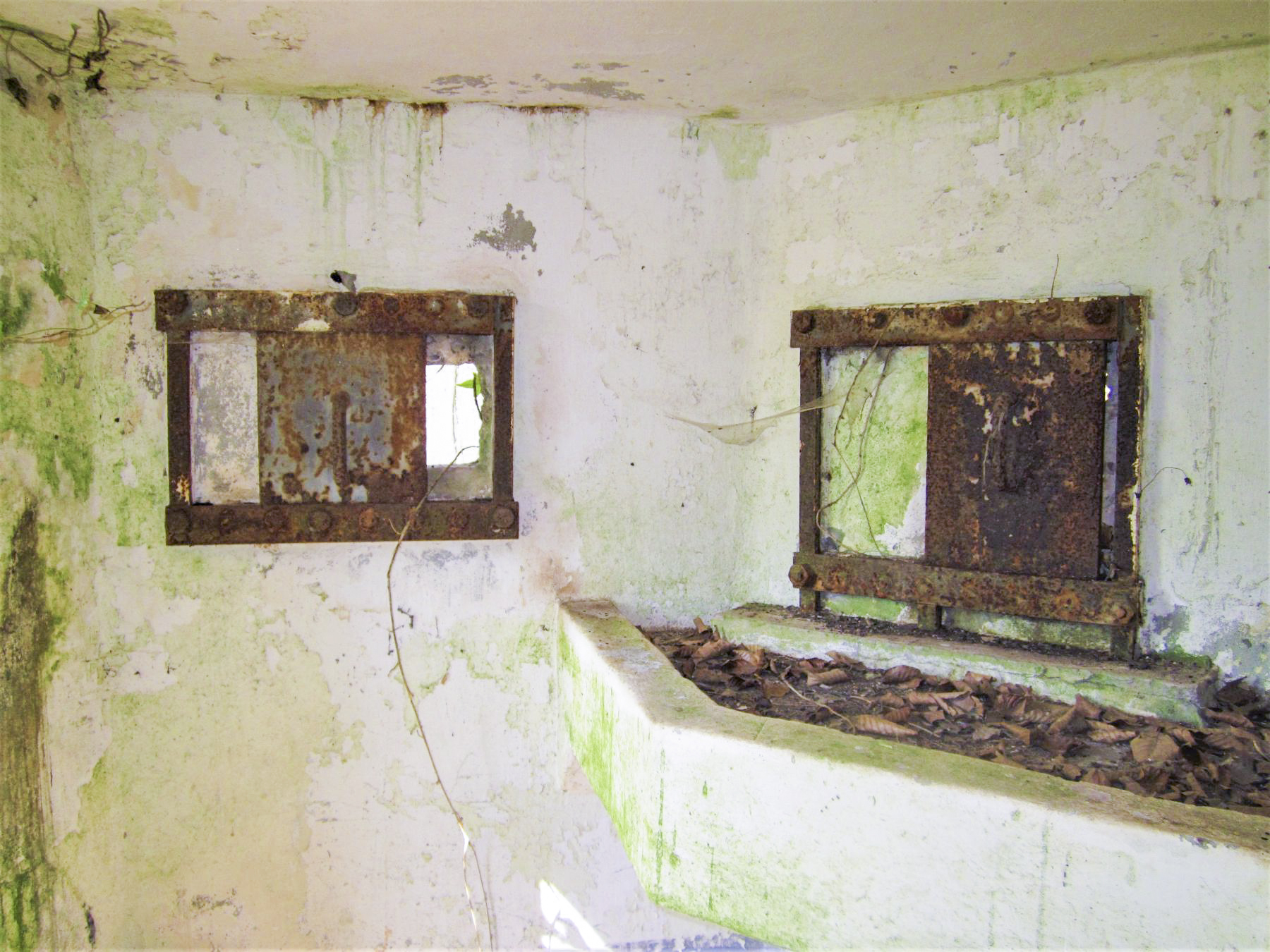 Ligne Maginot - FM32 - NONNENHARDT MAISON FORESTIERE 1 - (Blockhaus pour arme infanterie) - Créneaux latéral et arrière gauche - Gregory Fuchs