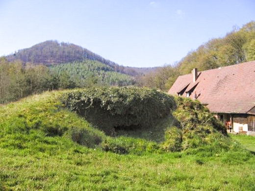 Ligne Maginot - FM127 - PETIT MUEHLBERG Nord (Blockhaus pour arme infanterie) - Le bloc, habilement intégré au terrain - AALMA