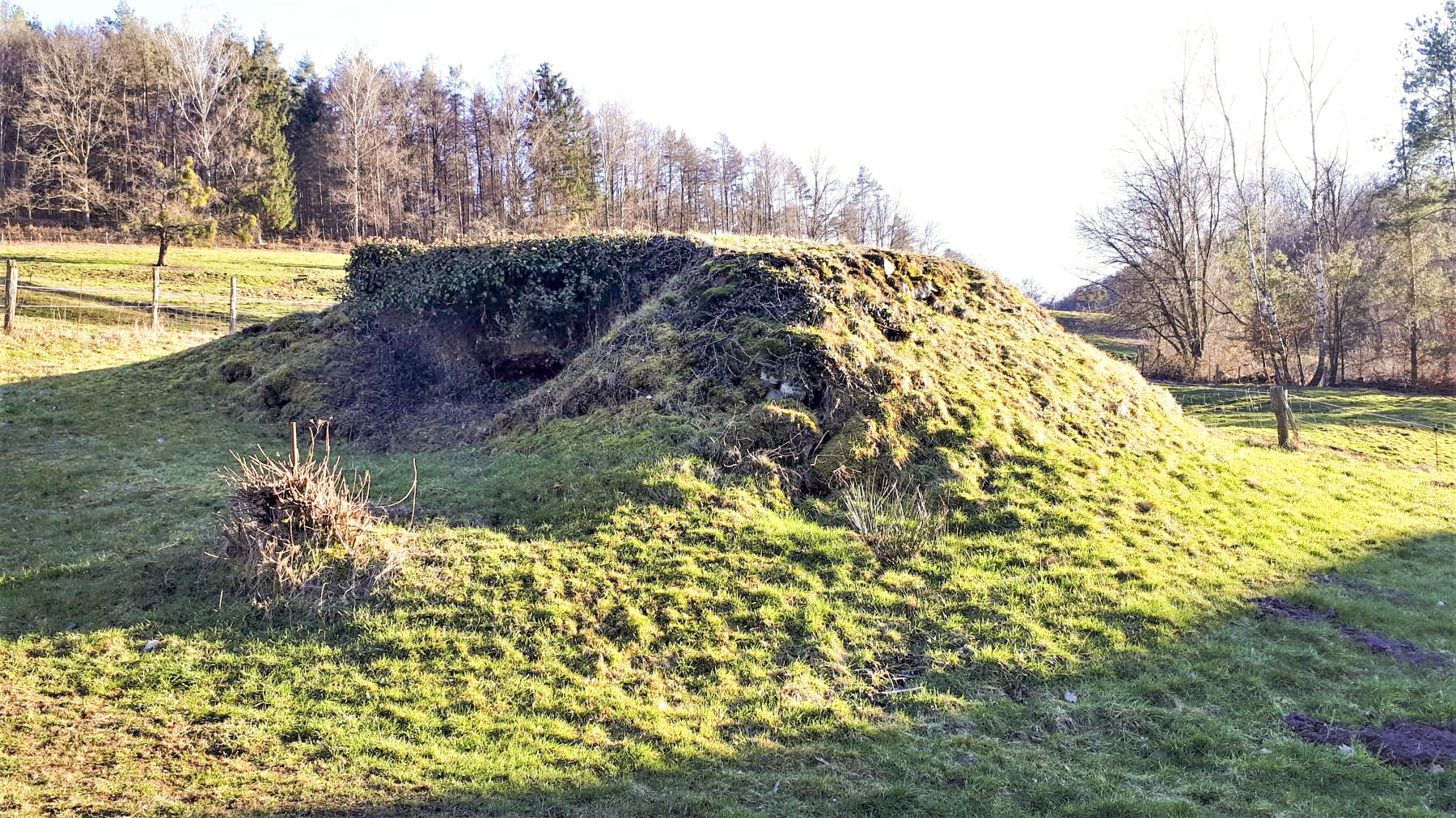 Ligne Maginot - FM127 - PETIT MUEHLBERG NORD - (Blockhaus pour arme infanterie) - Le bloc, habilement intégré au terrain - Gregory Fuchs