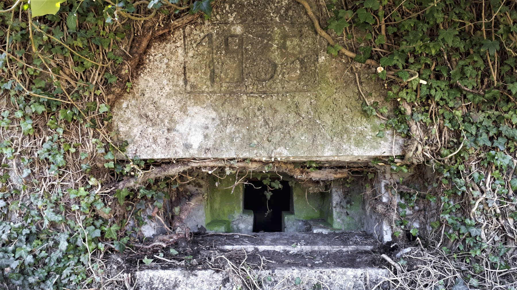 Ligne Maginot - FM127 - PETIT MUEHLBERG NORD - (Blockhaus pour arme infanterie) - Détail du créneau pour mitrailleuse - Gregory Fuchs